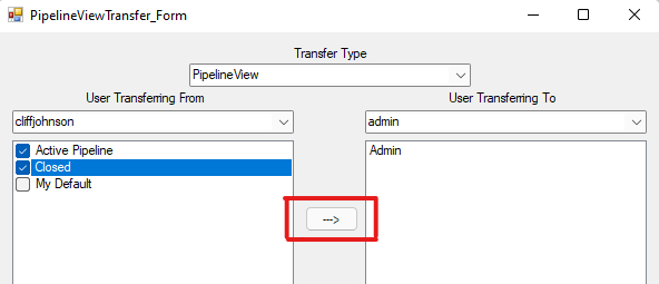 Transfer Button