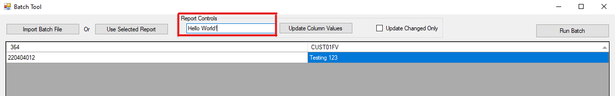 Update Column Value