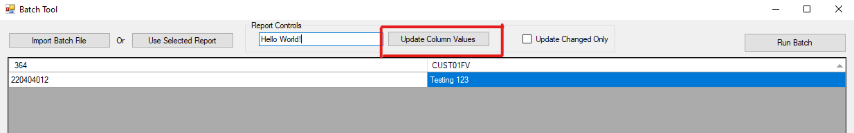 Apply Column Updates